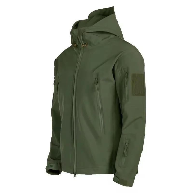 Military Shark Skin Soft Shell Jackets Men Tactical Windproof Waterproof jacket men Army Combat Jackets Mens Hooded Bomber Coats 250530