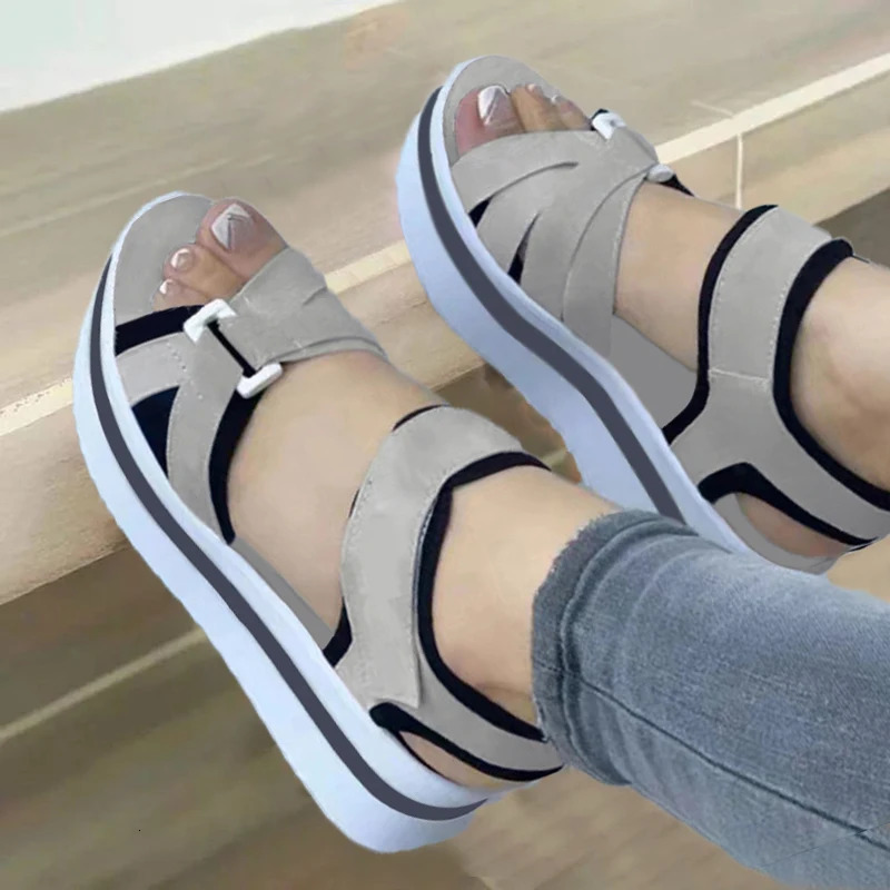 Fashion Women Shoes Sandals Wedge Woman Casual Womens Party Retro Sandal Female Footwear 250605