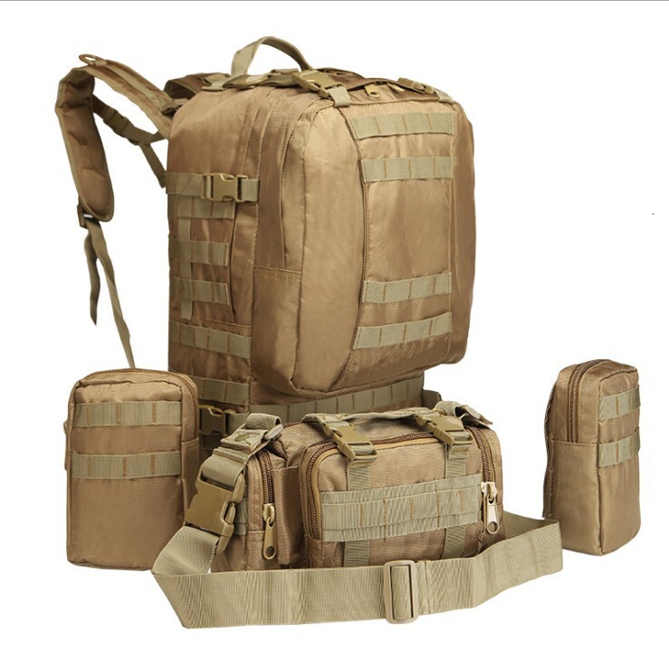 Outdoor Multifunctional Hiking Large Capacity Mountaineering Bag Upgraded Combination Backpack 45L