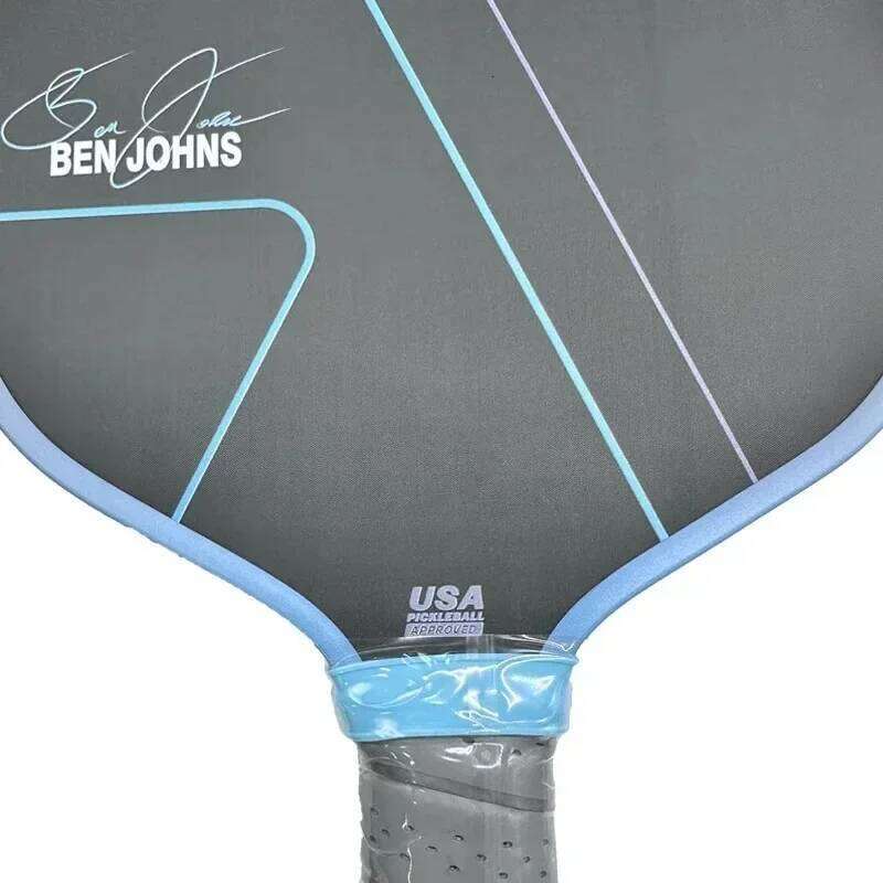 BEN JOHNS Signature Pickleball Paddle T700 Raw Carbon Fiber Flat Head Thermoforming Unibody USAPA Approved PP Honeycomb Core