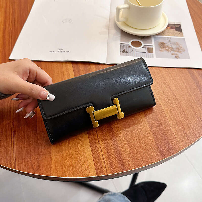 Women's Long H Classic Short Wallet Multi-Card Slot Card Holder