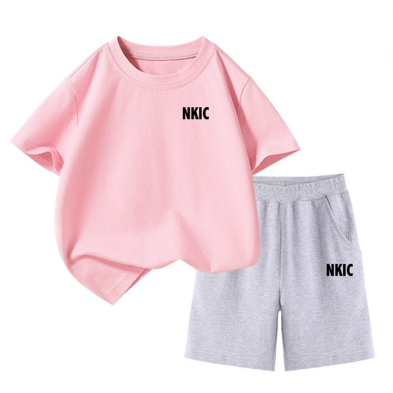 Summer Baby Girl Boy Clothes Set Children Brand Printing 100% Cotton T-shirt and Short 2Pcs Suit Kid Shorts Sleeve Tracksuit J250625