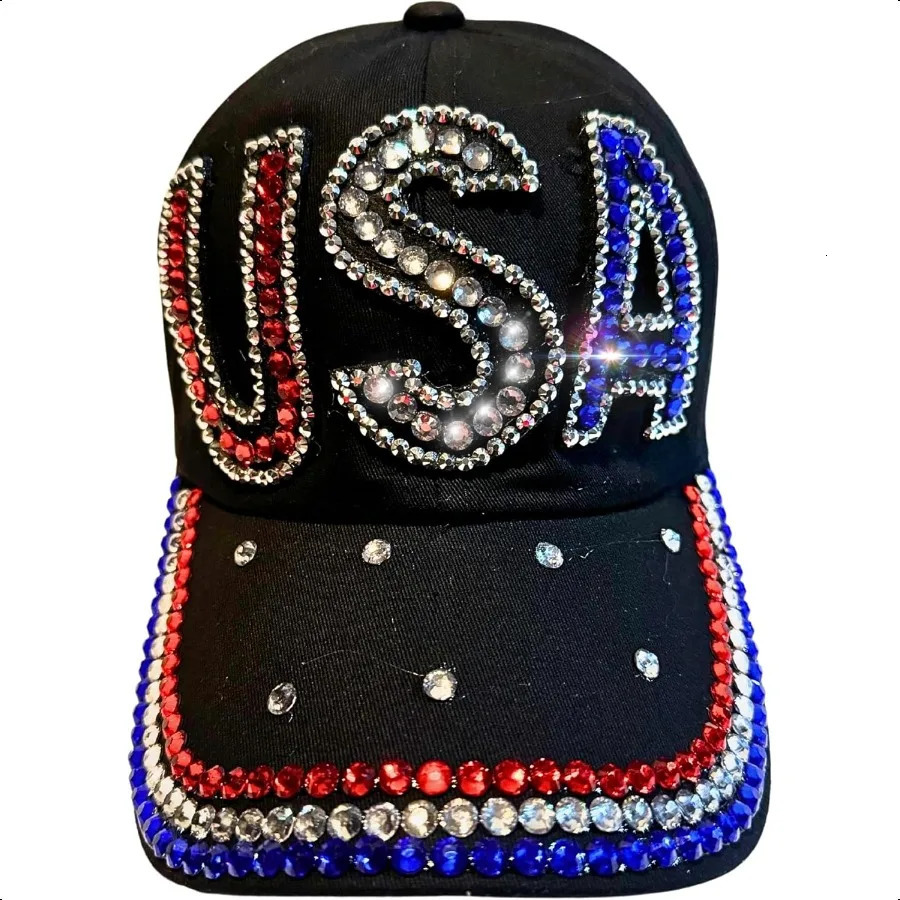 Popfizzy Rhinestone Baseball Cap for Women and Girls Fun Bedazzled Hats Cute Bling Denim and Diamond Hat Sparkly Gifts 250603