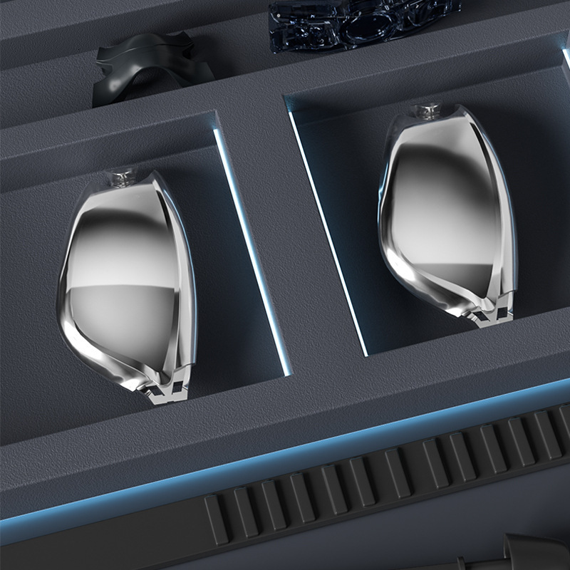 Adult Model Unisex HD Waterproof Anti-Fog Electroplated Swimming Goggles Swim Cap Nose Clip Earplugs Set