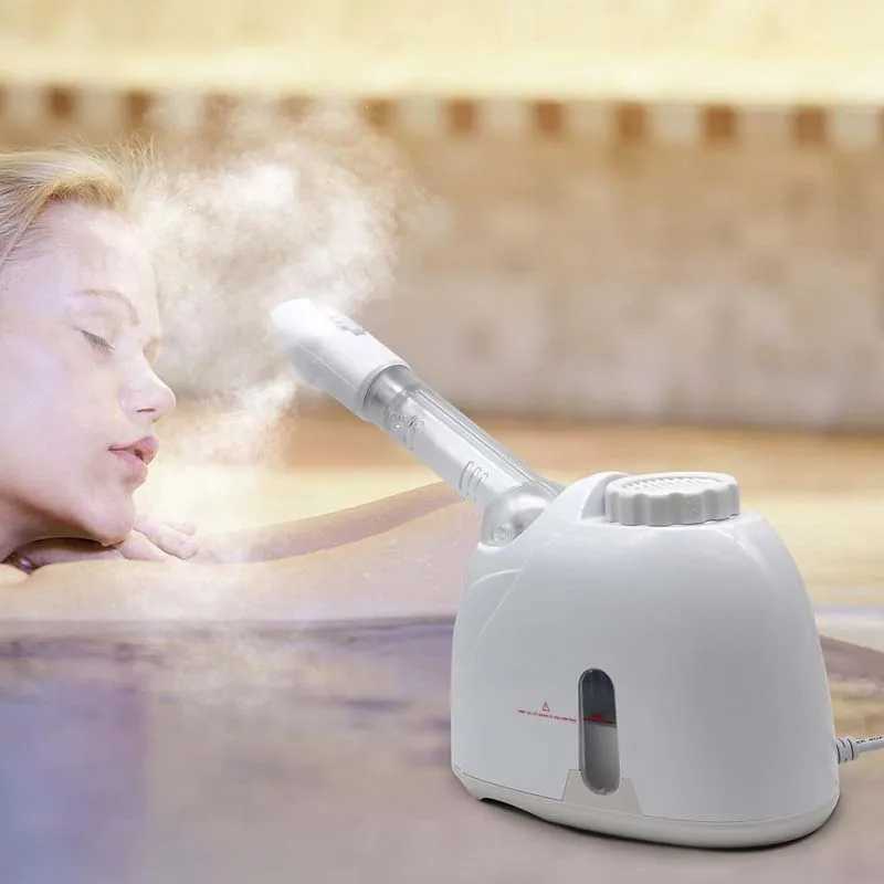 Ionic Facial Steamer Warm Mist Humidifier for Face Deep Cleaning Vaporizer Sprayer Salon Home Spa Skin Care WhiteningXJ250607