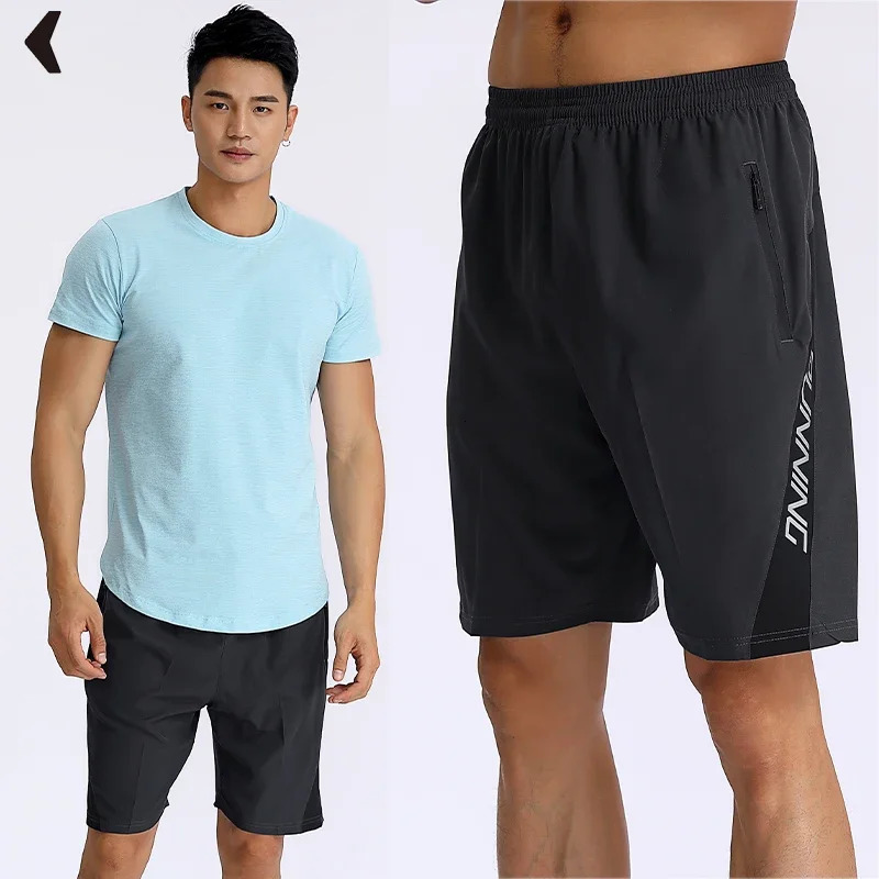 Men Running Shorts Quick Dry Fitness Bodybuilding Gym Sport Outdoor Training Short pants With Pockets MP1855 250604