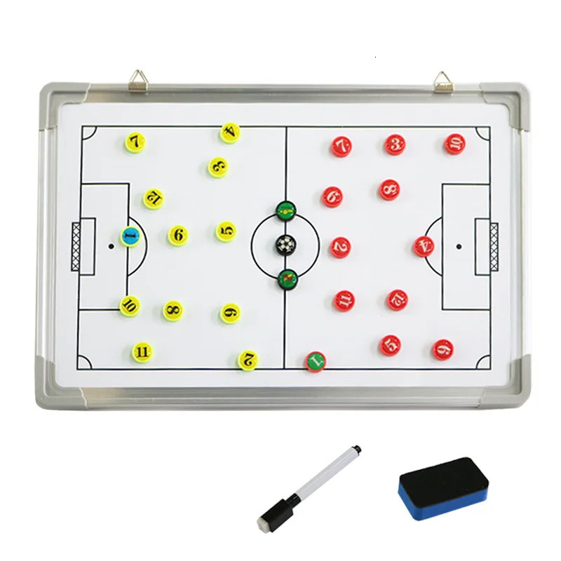 Football Tactic Board Soccer Training Match Coaching Clipboard Aluminum Alloy Wear-resistant Portable Football Tactical Board 250605