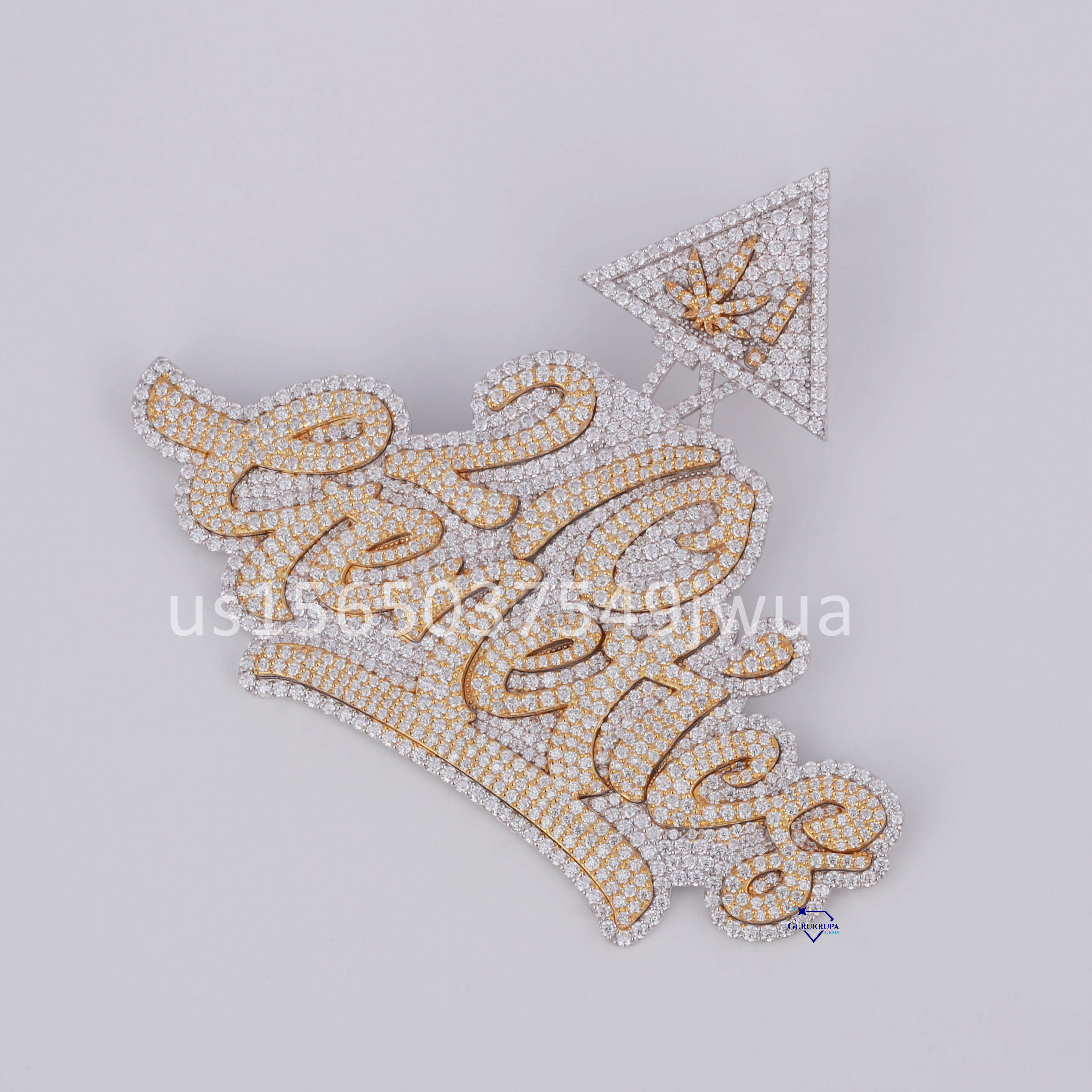 Dazzling Customized Letter Pendant Exclusive Design Wholesale Price Crafted in 925 Sterling Silver with Moissanite Diamonds