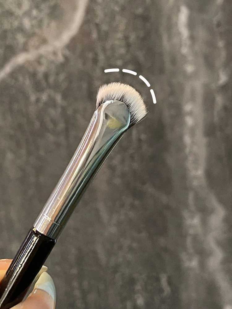 Fan flat eyelash brush curved curling up and down eyelash brush urgent brush makeup brush W250605