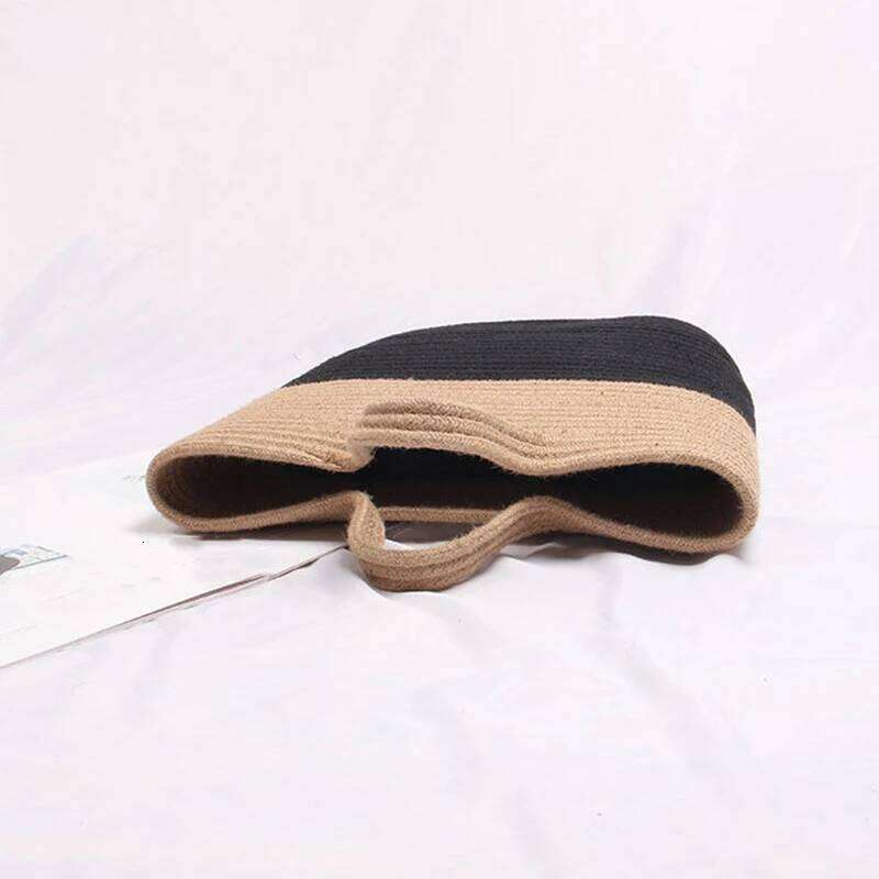 Fashion Straw Woven Handbag For Women Summer Beach Ladies Retro Rattan Travel Shoulder Bohemia Handle Tote Bag