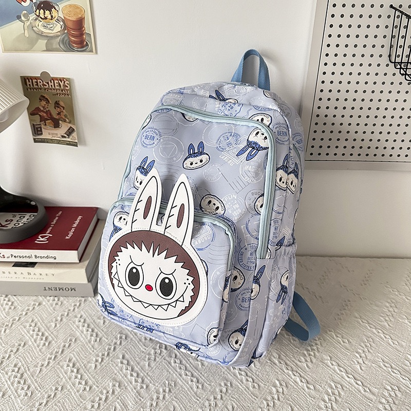 New labubu children schoolbag labubu products elementary school students large capacity waterproof junior high school female cute backpacks