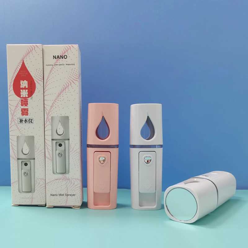 20ml Face Steamer Air Humidifier Mini Nano Facial Sprayer NebulizerPortable Hydrating Anti-aging Wrinkle Women Beauty Skin CareXJ250607