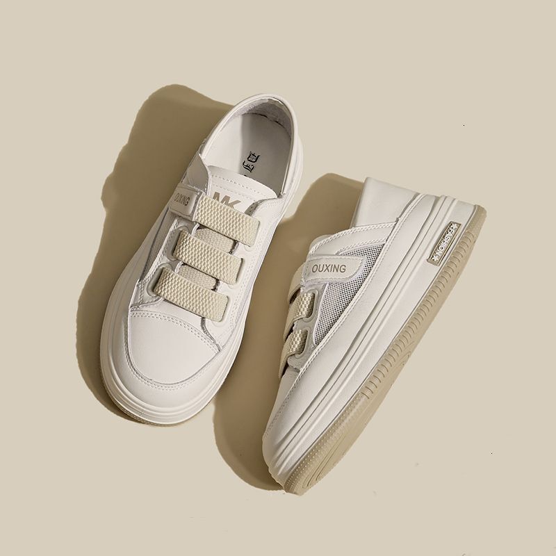 Mesh White Sneakers for Women, Thin and Versatile, Breathable Thick-Soled Mesh Shoes, New Summer 2025 Ins Style