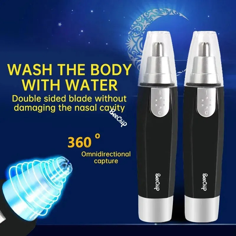 Electric Nose Hair Trimmer For Men Battery Model Trimming Nose Hair Women Nostrils Trim The Hair Scissors Nasal Hair Knife 250604