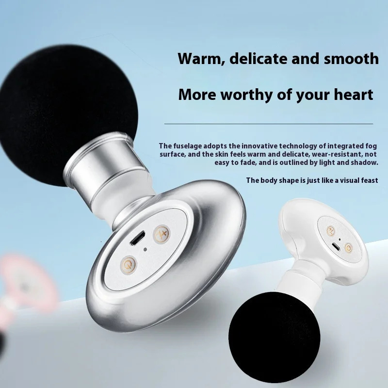 Portable Mini Wireless Massage Gun Home Electric Sports Handheld Fascial Gun Body Deep Tissue Muscle Vibration Fitness Massager 250605