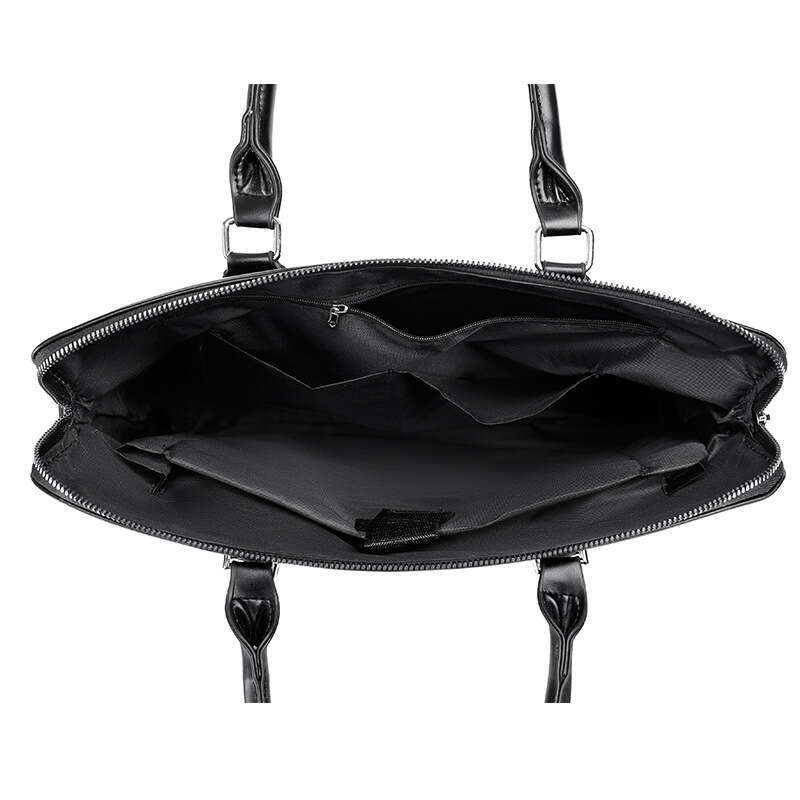 Men's Handbag Horizontal Leather Single Shoulder Crossbody Bag Business Handheld Briefcase