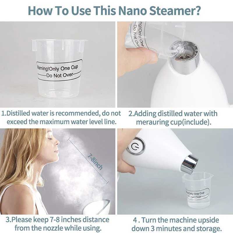 Face Steamer Machine Spa Sprayer Sauna Facial Humidifier Skin Care Facial Vaporizer Vapeur Visage Nebulizer Cleaner Digestive XJ250607