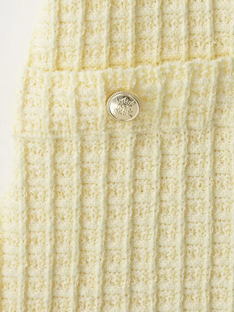 Butter Yellow Elasticity Knitted Mini Dress Women Elegant Splicing Bodycon Sleeveless Backless Gowns Lady High Street Vestidos 250604