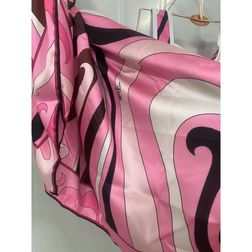 Women's Pink Scarf Swimsuits Italian Designer Sexy Beach Bikini Set