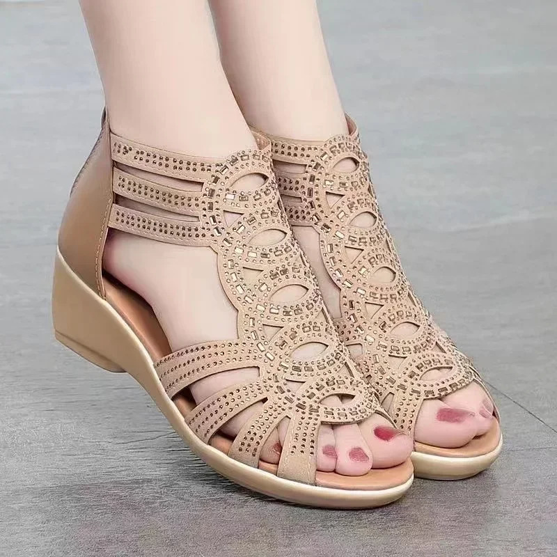 Roman Sandals for Women Summer Soft Sole Outdoor Wear Womens Wedge Shoes Fashion Casual ner Women 250605