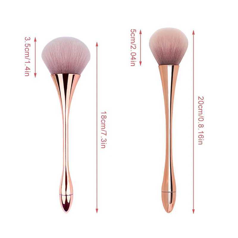 Nail Art Brush Makeup Brush slim Pretty Waist Designed Nail Dust Cleansing Soft Does Not Eat Brush Tool W250605