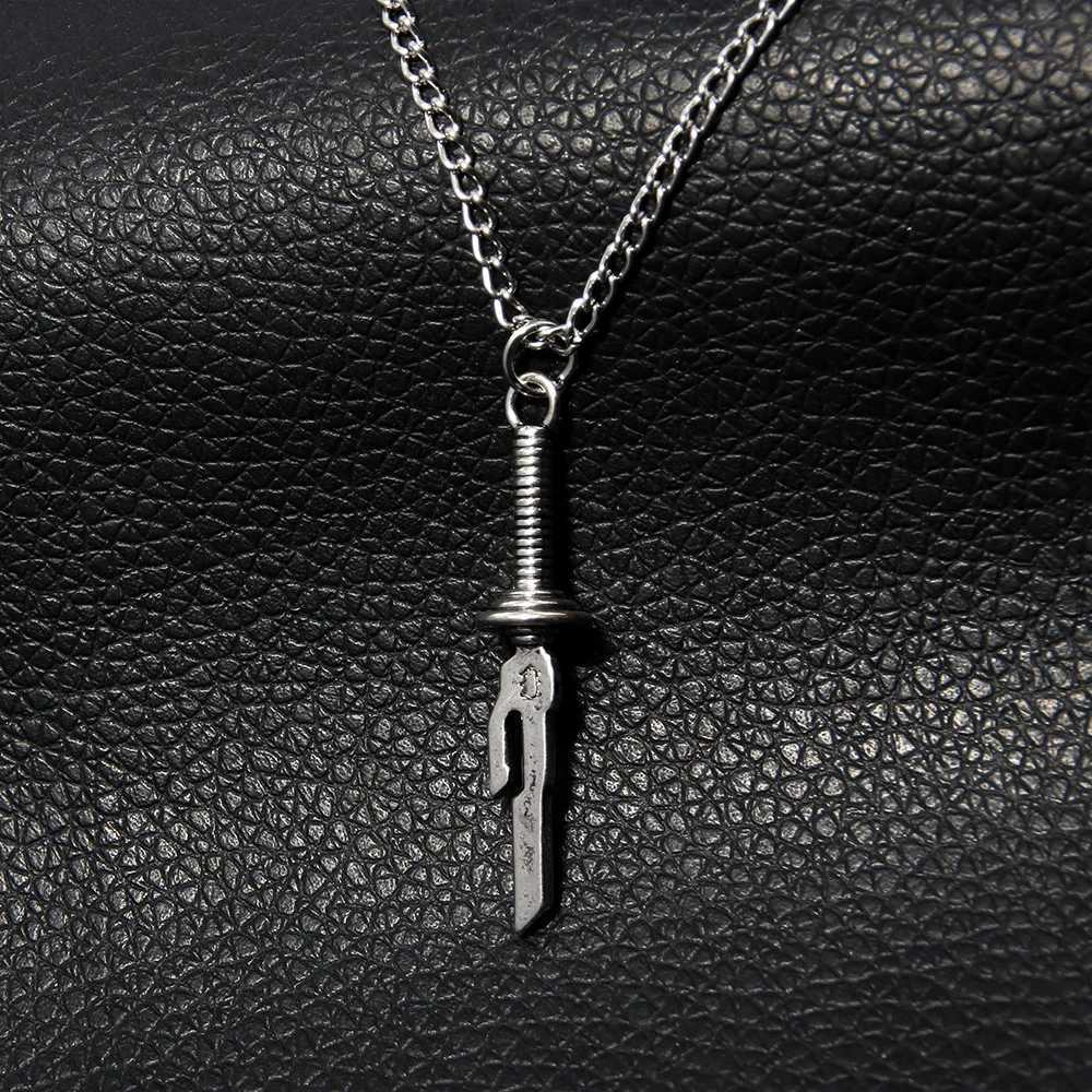 Anime Jujutsu Kaisen Fushiguro Toji Sword Necklace Spear of Tianri Knife Pendant Cosplay Necklaces For Unisex Choker JewelryXJ250604