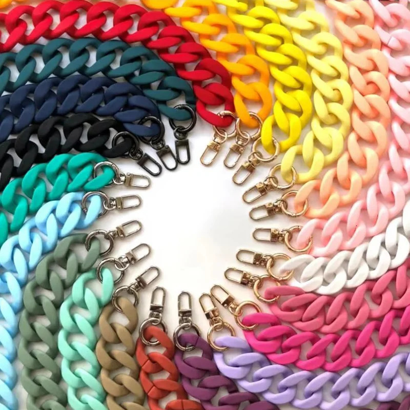 Chain Acrylic Bag Womens Replacement Shoulder Strap Accessories Wide Black White Color 250528