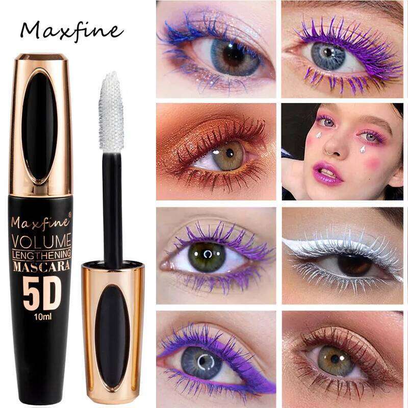 5D Silk Mascara with Big Eyes, Strong Lasting Black Content Length, Waterproof Non-caking, and Prolonged Mascara. free shipping