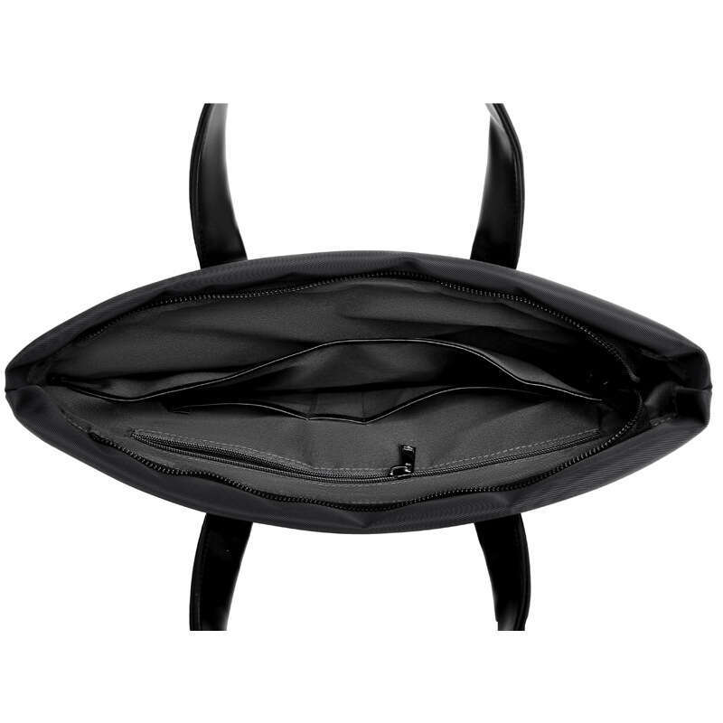 Business Meeting Handbag with Pattern Document Printed Horizontal Zipper Men's Briefcase Office Bag