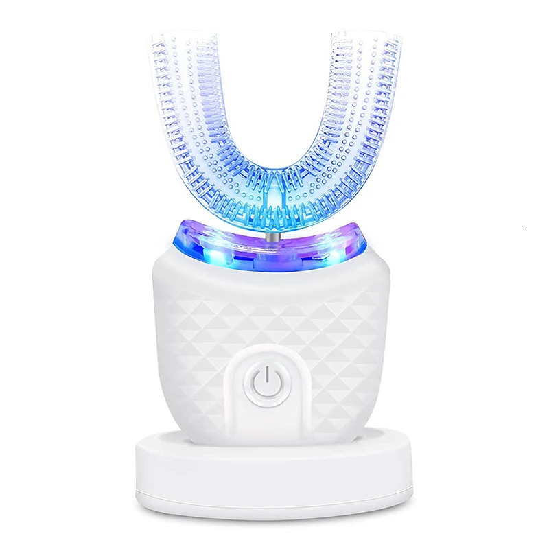 Rechargeable Smart U-Shape Soft Ultrasonic Waterproof Wireless Toothbrush Set Travel Electric Toothbrush 250604