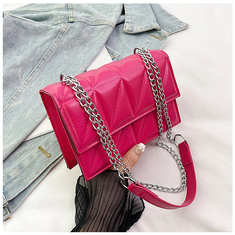 Top brand high-quality new free designer bag 2025 new trend Korean fashion quilted chain embroidered mini diagonal shoulder bag new free designer bag