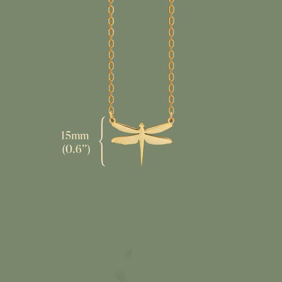 Stainless Steel Necklaces Dragonfly Pendants Chain Choker Jewelry Fashion Necklace For Women Jewelry Wedding Party Friends XJ250604