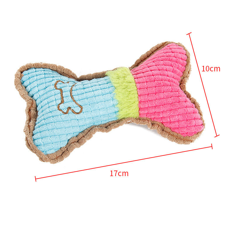 Dog Squeaky Toys Plush Dogs Chew Toy for Small Breed Chewer Squeak Puppy Teething Chewing Aggressive Interactive