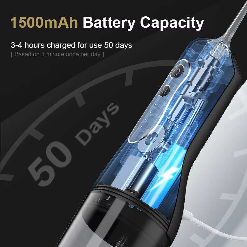 Portable Oral Irrigator DIY Tank Cleaning Modes USB Rechargeable Waterproof Dental Water Flosser 4 Water Jets 250517