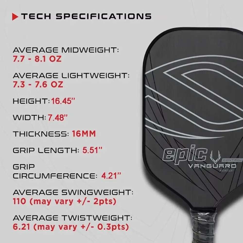 Friction Surface T700 Carbon Fiber Pickleball Paddle Enhanced Power 16MM Polymer Core Sports Bat Ergonomic Grip