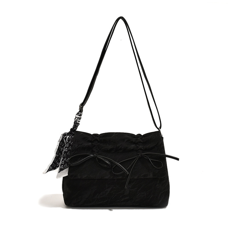 Free Shipping Designer Bag 2025 New Ballet Style Bow Underarm For Women Large Capacity Crossbody Bag Trendy Western Commuter Tote Bag