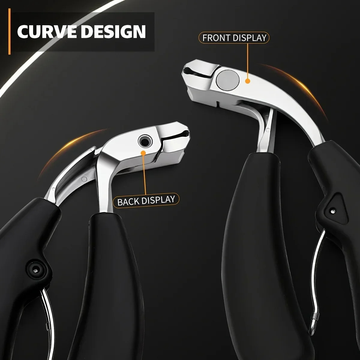 Dont Bend to Cut Toenail Stainless Steel Elbow Nail Clippers with Large Opening Nail Clippers Set Nail Cutter Pedicure Tools 250517