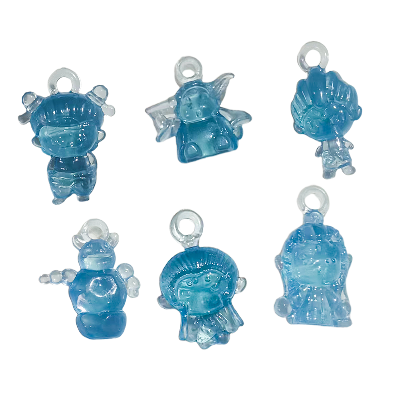 2025 New Acrylic Transparent Small and Delicate Ne Zha Anime Character Series Modelling Charms Small Pendant