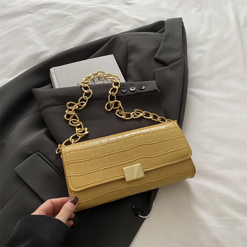 designer Trendy Elegant Fashion Casual Baguette Bag 2025 Spring Simple New Textured Niche Women's Shoulder Bag