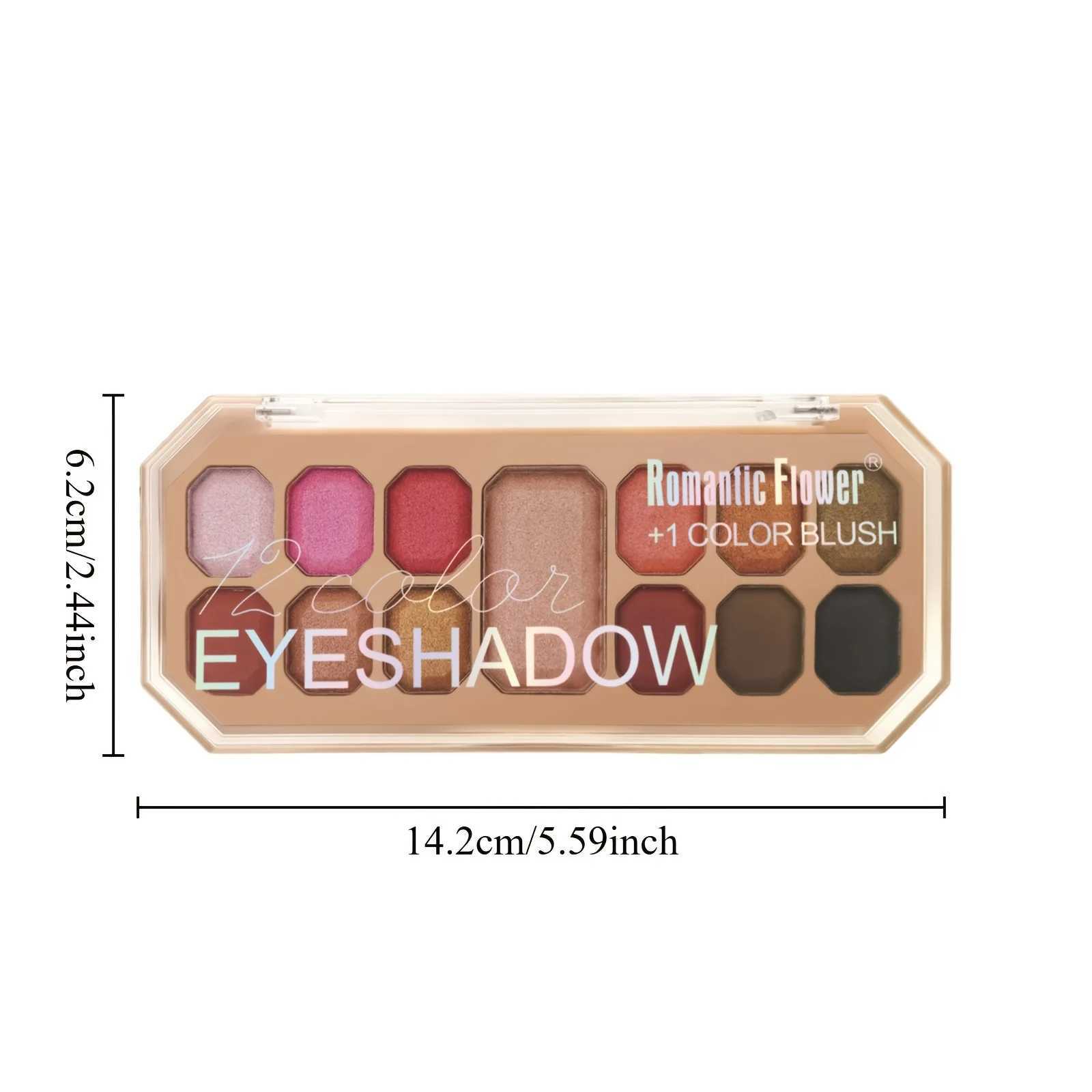 2 Color Eyeshadow Palette with Blush Long-Lasting Waterproof Face Makeup Set for Daily Use Makeup Tray And Eyeshadow Box W250605
