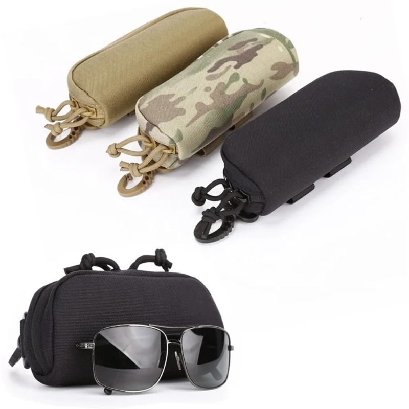 Tactical Molle Glasses Pouch Sunglasses EDC Waist Pack Utility Army Hunting Accessories Organizer Eyeglasses Case Bag y250519