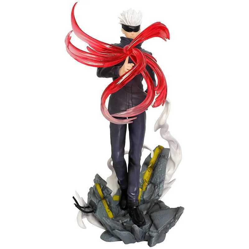 28cm Anime Jujutsu Kaisen Gojo Satoru Kids Toys PVC Model Statue Collection Brinquedos Action Figure Birthday Toys GiftXJ250605