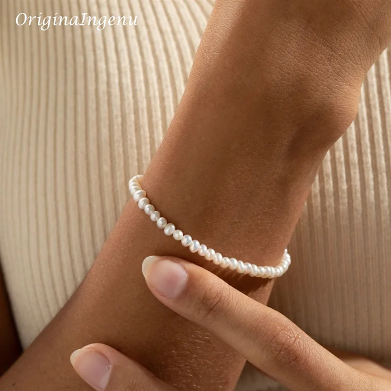 Handmade Natural Pearls Bracelet 14K Gold Filled Pearl Bracelet Custom Lenght Jewelry Boho Bracelets Vintage Boho Women Jewelry 250604