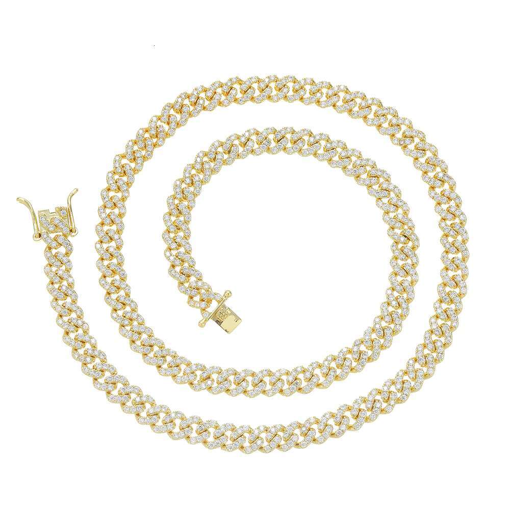 Gold Filled Hip Hop Necklace Chain Necklaces for Women Hip Hop Mens Mosang Diamond Hip Hop Necklace