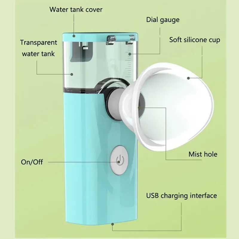 NEW Portable Eye Care Nano Spray Moisturizing Water Mist Steam Steamer Eye Beauty Skin Facial Steam Machine Eye Care Spray XJ250607