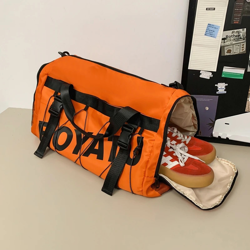 Large-Capacity Short-Distance Business Trip Travel Bag Training Storage Bag Lightweight Independent Shoe Compartment Fitness Bag 250530