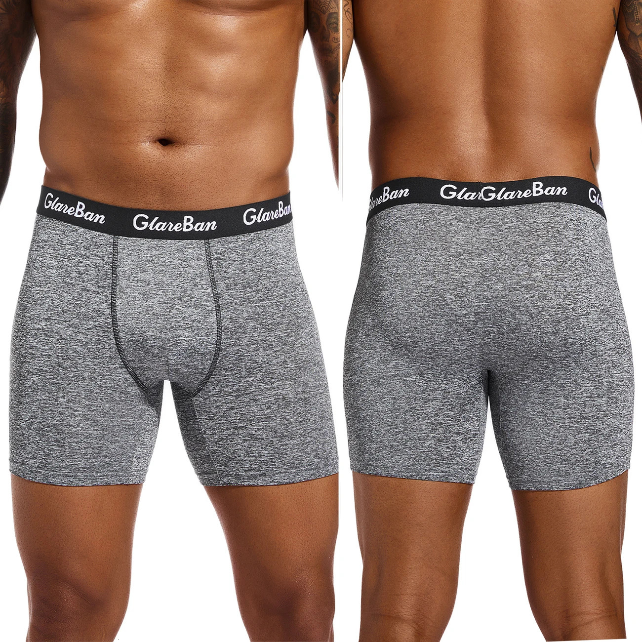 4pcs Set Mid-Long Boxer Shorts Men Underwear Male Underpants for Men Homme Boxershorts Slips Soft Panties 250605