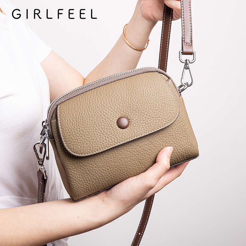 Gefeni Small for Women 2025 New Trend Top Layer Cowhide Women's Genuine Leather Fashion Shoulder Light Luxury Crossbody Bag