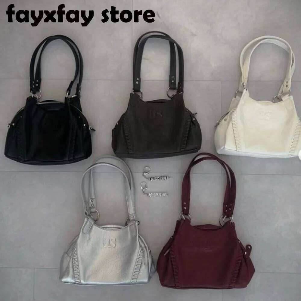 ASON roaming korean ason dumpling skin surface mini motorcycle single shoulder underarm large capacity handbag bag