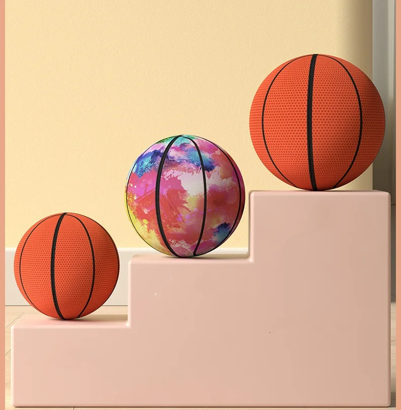 Indoor Silent Basketball Cloth Cover Soft And High Elastic Foam Mute Ball No Noise Sports Ball Density Ball Sports Games 250605